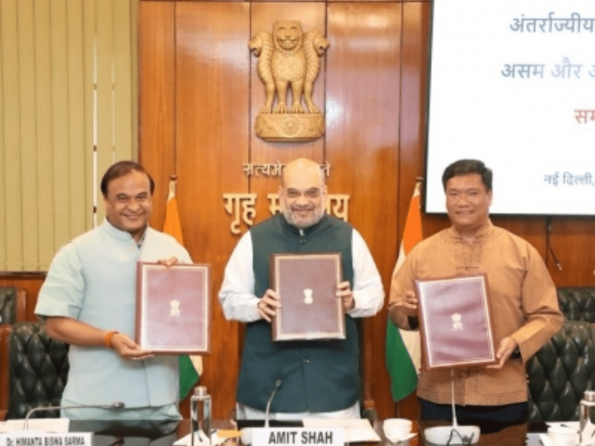 Assam Chief Minister Himanta Biswa Sarma and his Arunachal Pradesh counterpart Pema Khandu signed the agreement in presence of Union Home Minister Amit Shah in New Delhi.