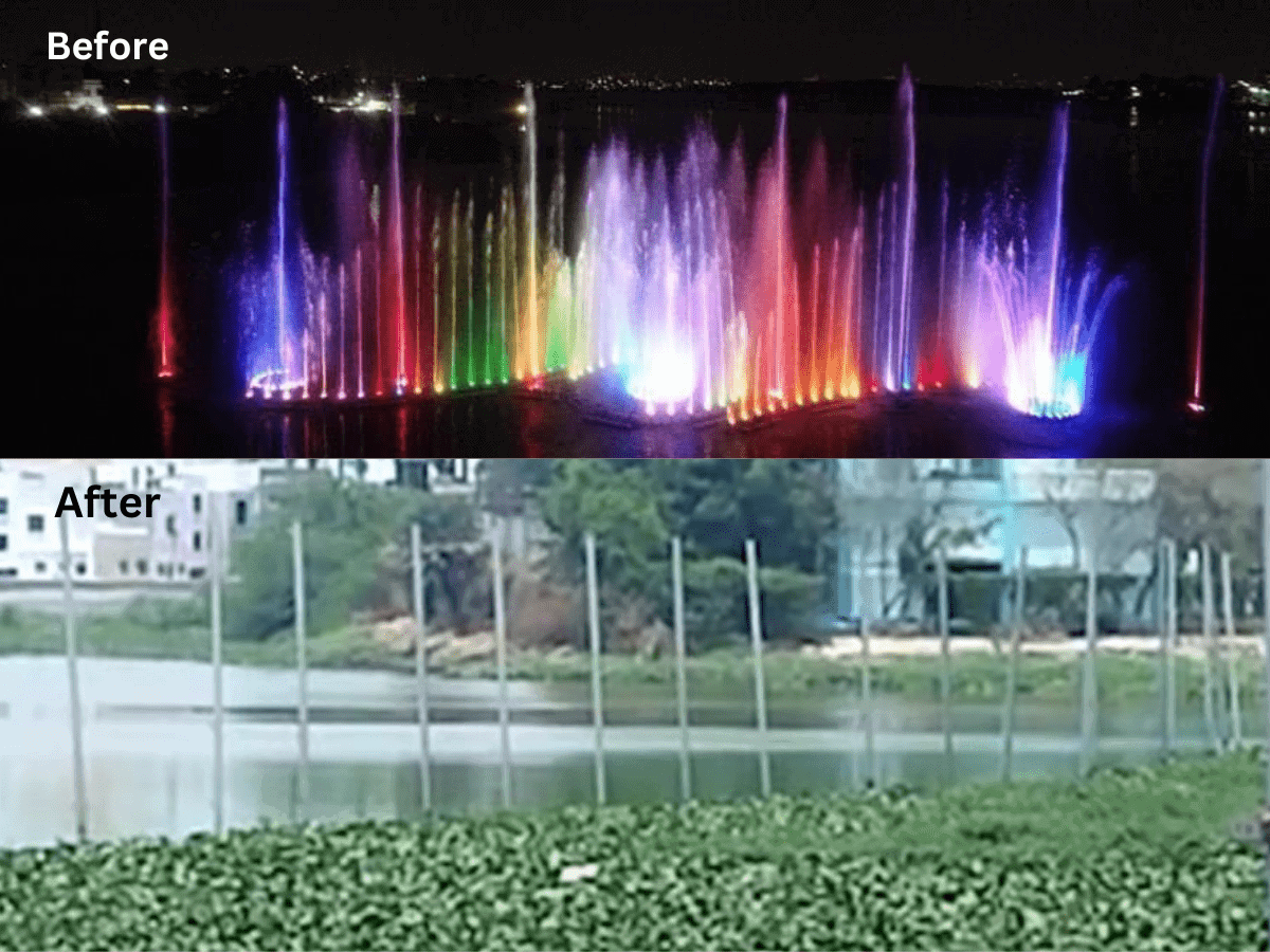 Hyderabad: Mir Alam Tank musical fountain worth Rs 2.5 cr lies ignored