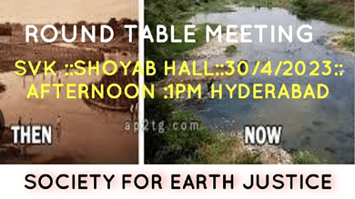 Hyderabad: Round table meeting for 'Save Musi' on April 30