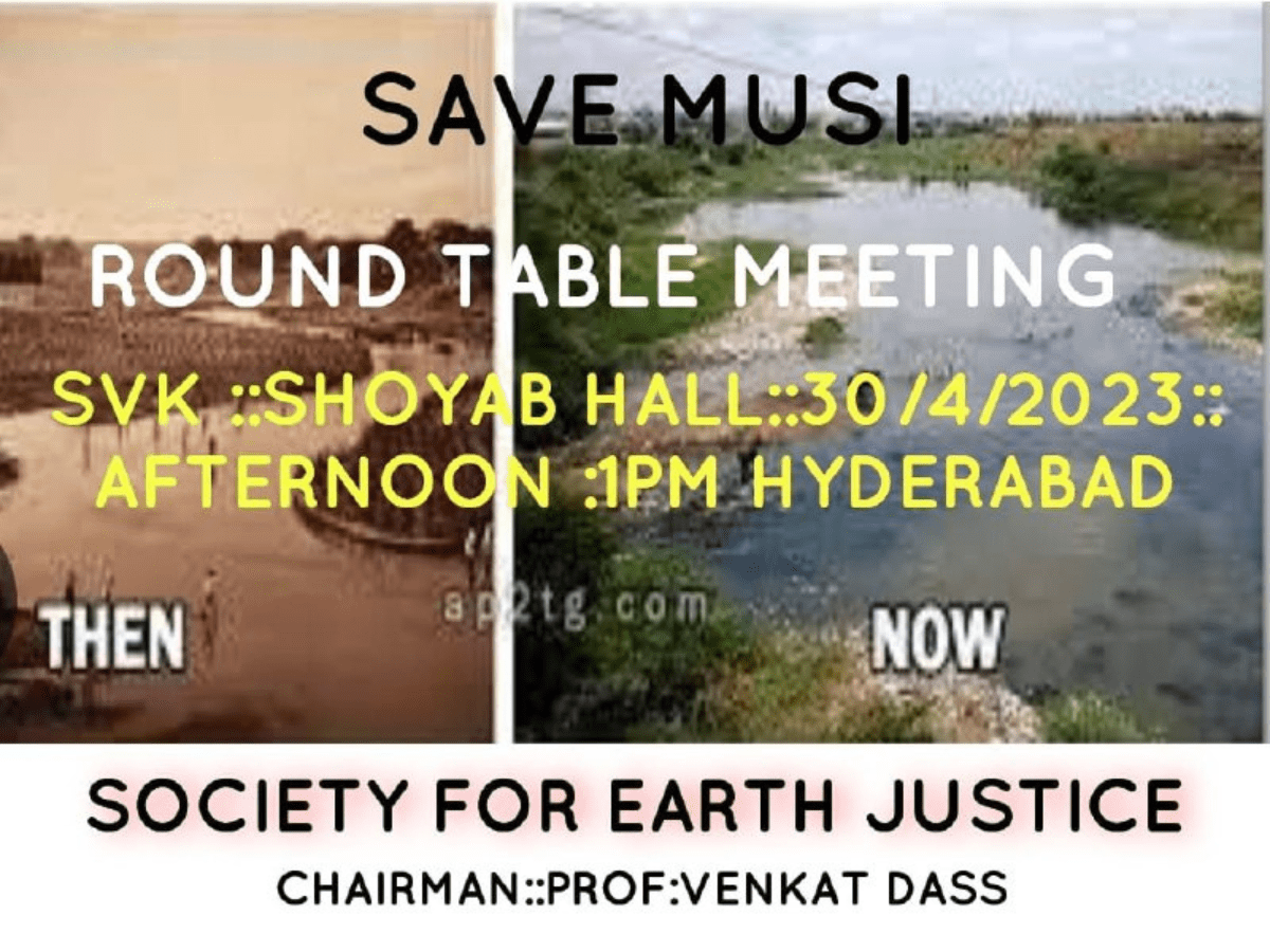 Hyderabad: Round table meeting for 'Save Musi' on April 30