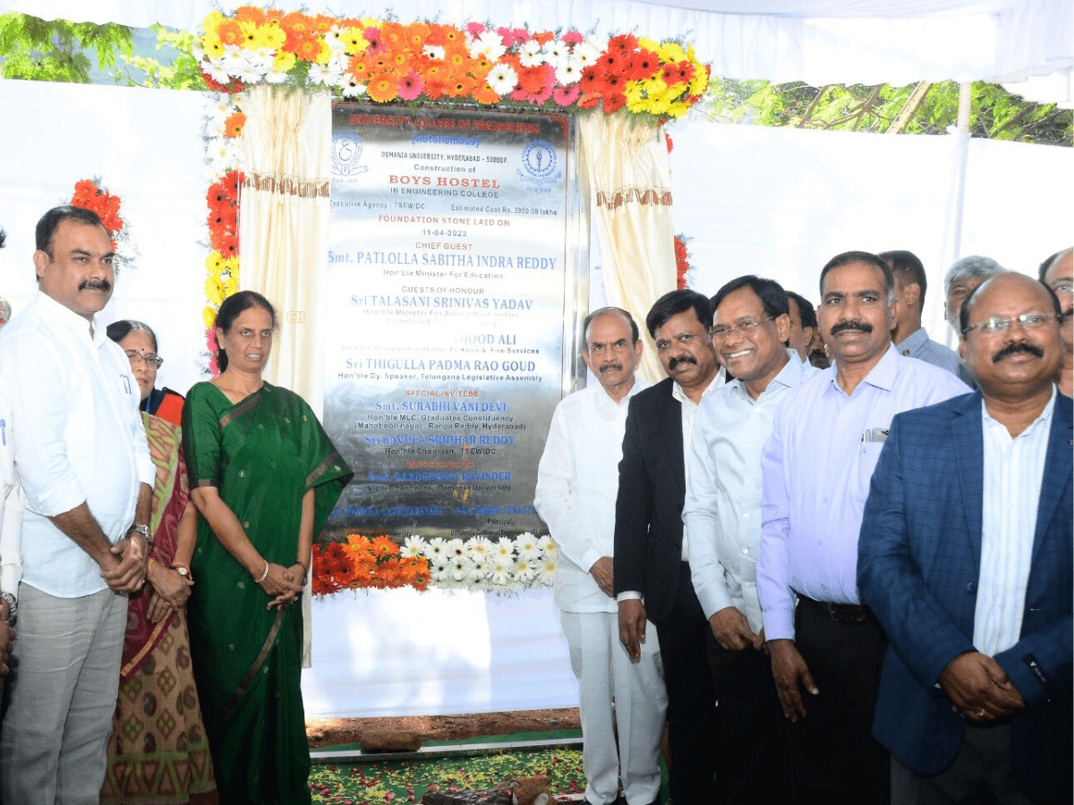 Hyderabad: Foundation for 500 bedded boys hostel laid at OU