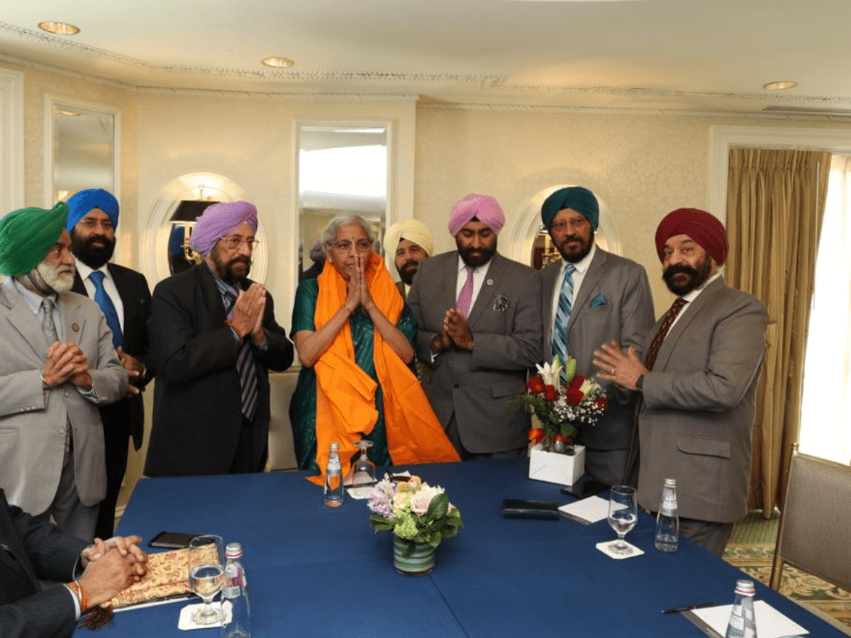 Delegation of Sikhs of America group calls on Nirmala Sitharaman