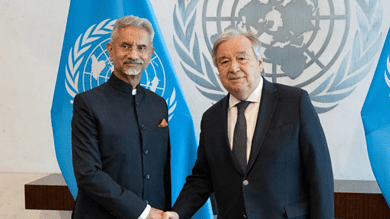 EAM Jaishankar with UN chief Antonio Guterres