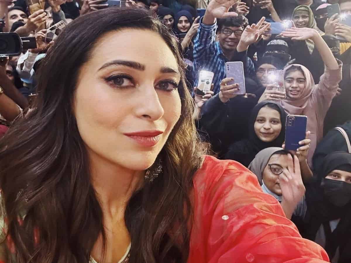 Karisma Kapoor shares selfie with Hyderabadis