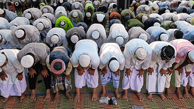 China banned most Uyghurs praying in mosques, even in homes during Eid holiday