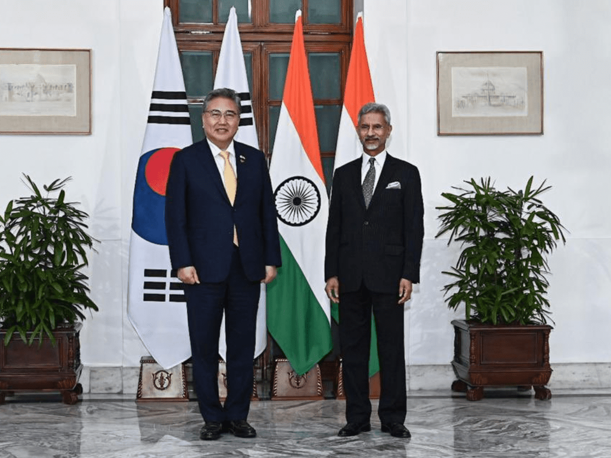 S Jaishankar and Park Jin