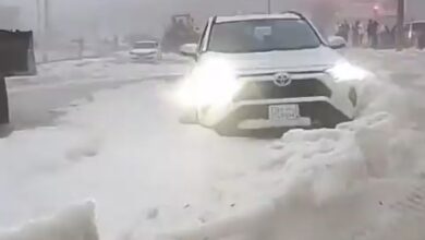 Watch: Rare snow cover Al Baha region in Saudi Arabia