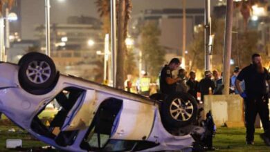 aftermath of the attack in Tel Aviv, Israel, on Friday night.