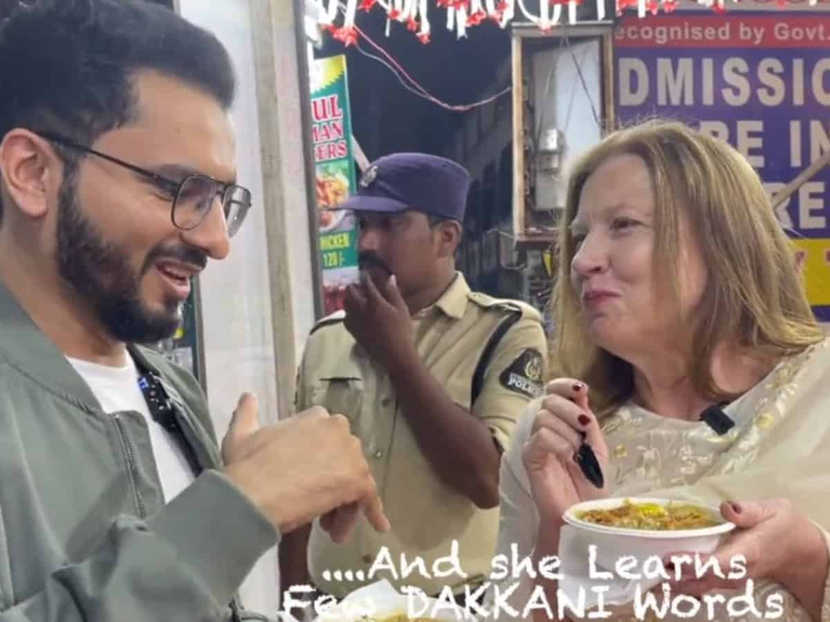 US Consul General tries Ramzan dishes with Dr Foodie in Hyderabad