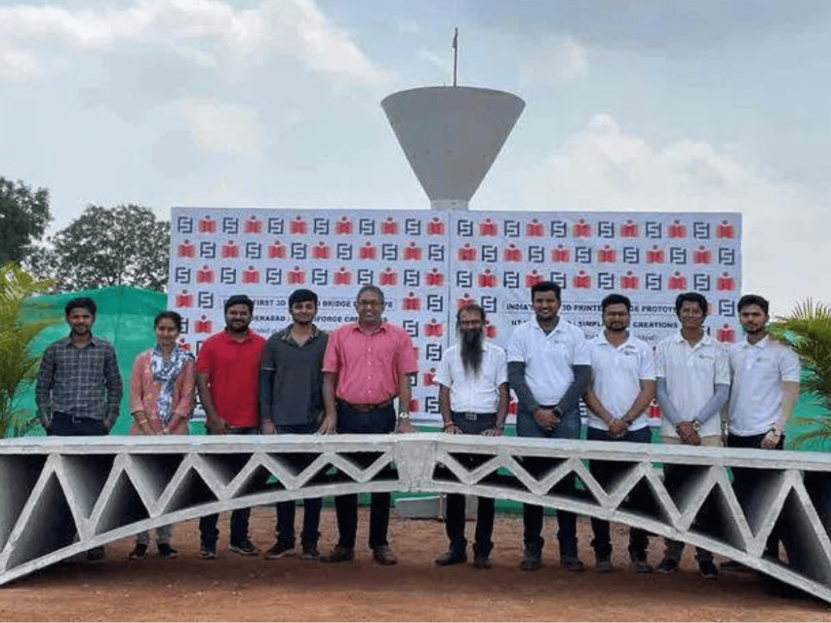 IIT-Hyderabad, Simpliforge made India’s 3D printing prototype bridge