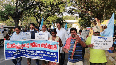 Musi River clean-up drive by Society For Earth Justice from April 23 to June 11
