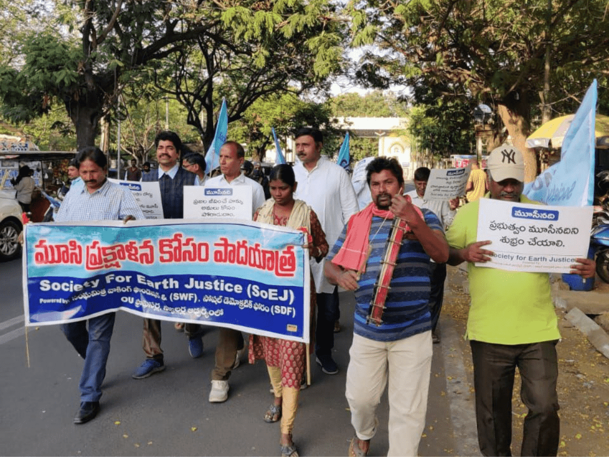Musi River clean-up drive by Society For Earth Justice from April 23 to June 11