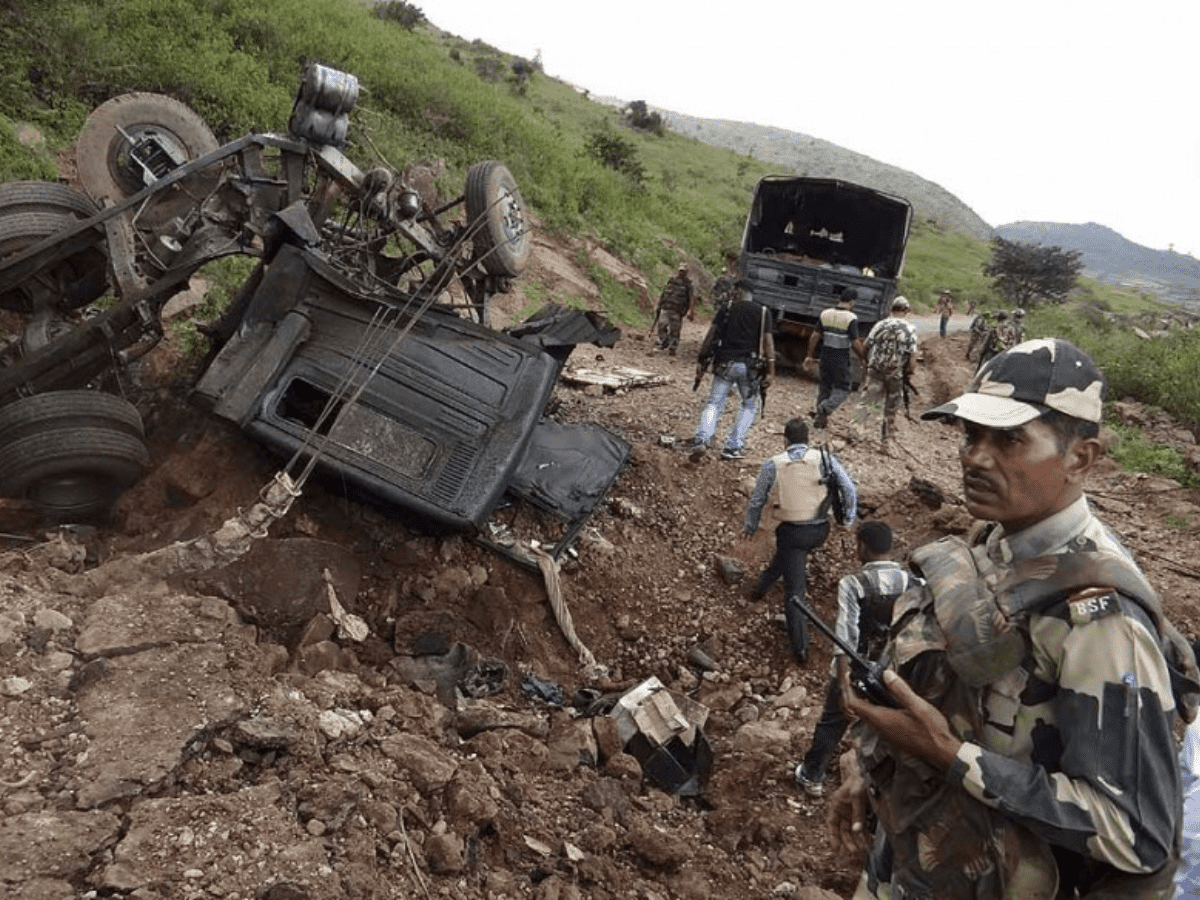 Chhattisgarh: 10 policemen, driver killed in blast by Naxals in Dantewada