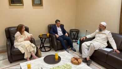 Asaduddin Owaisi hosts iftar for US Consul General, Senator Todd Young
