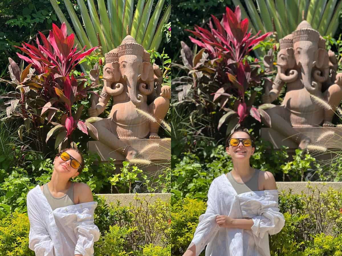 Pak actress Hania Amir's pics with Ganesh idol sparks controversy