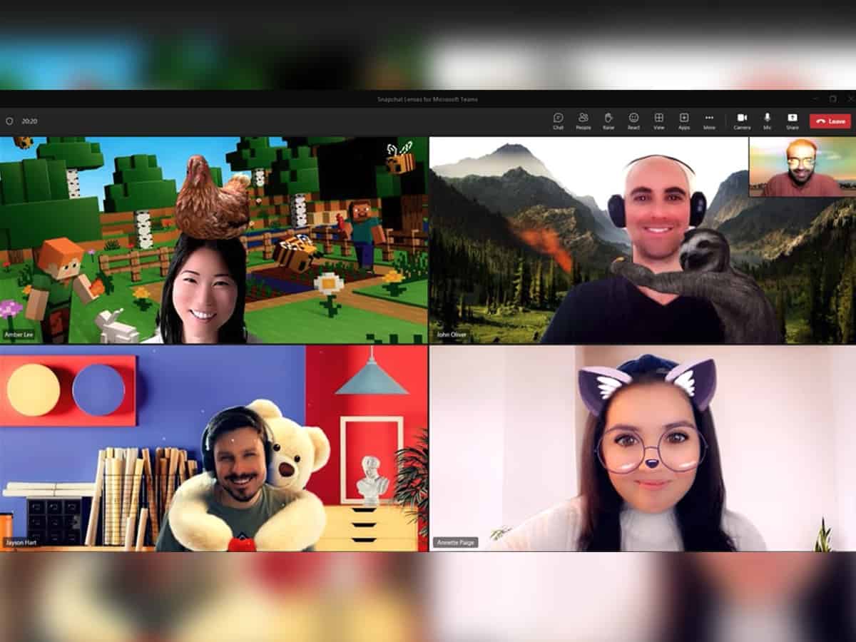 Microsoft brings Snapchat Lenses to Teams