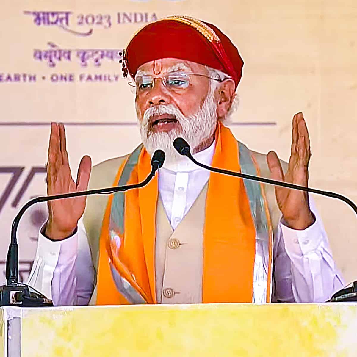 Prime Minister Narendra Modi in Rajasthan