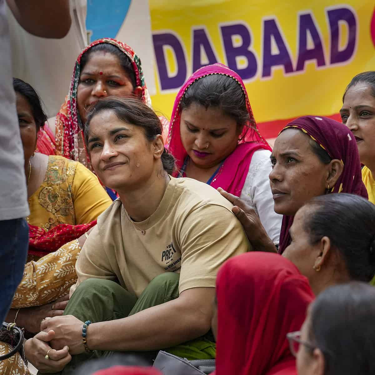 Wrestlers' protest at Jantar Mantar