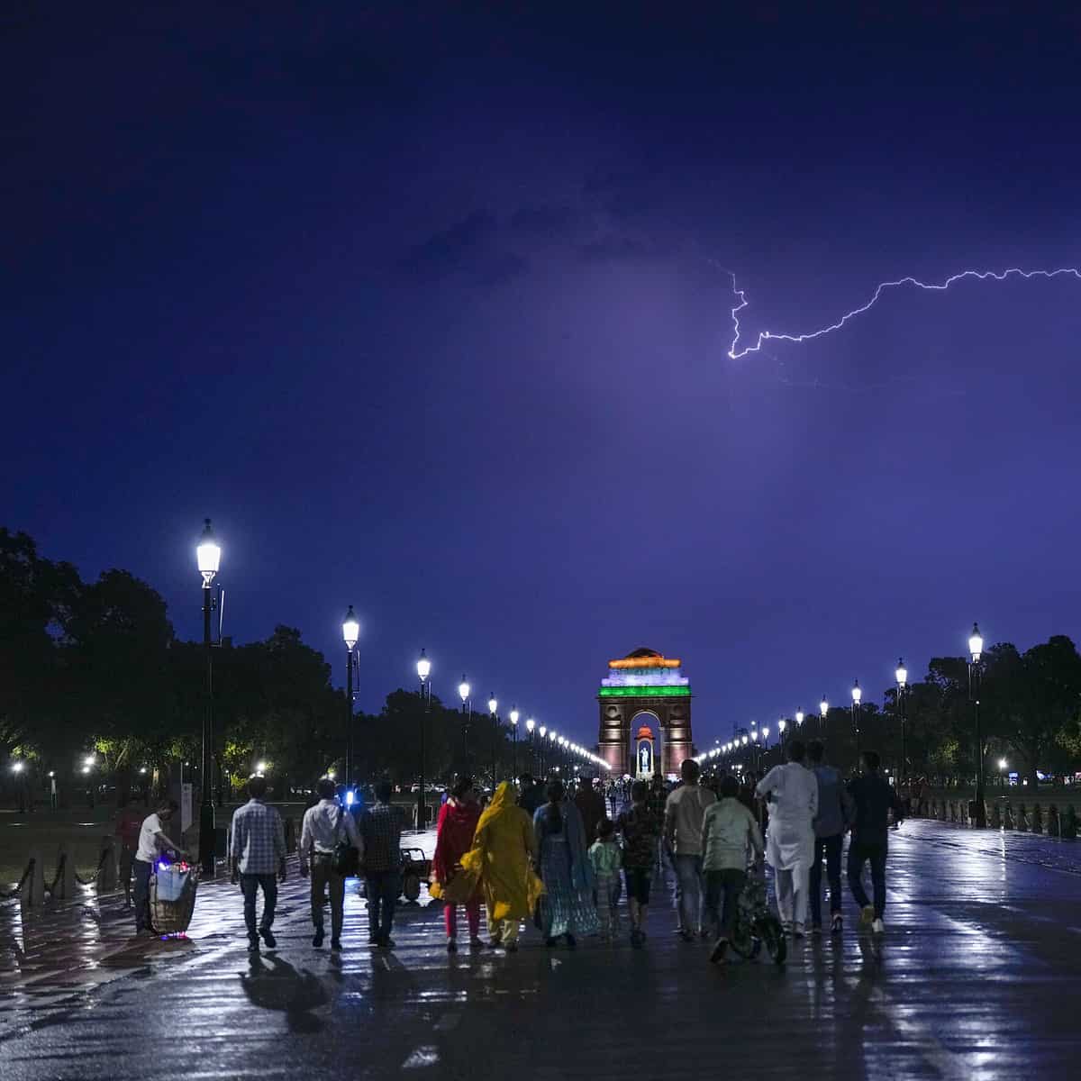 Weather: Rain in New Delhi