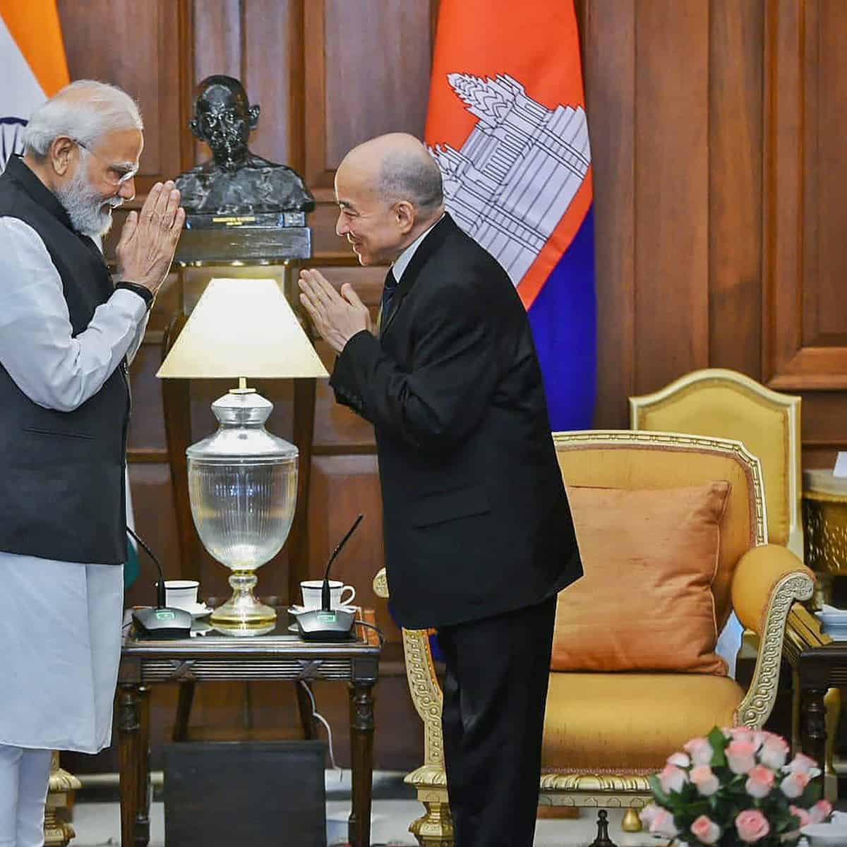 Cambodian King Norodom Sihamoni's Delhi visit