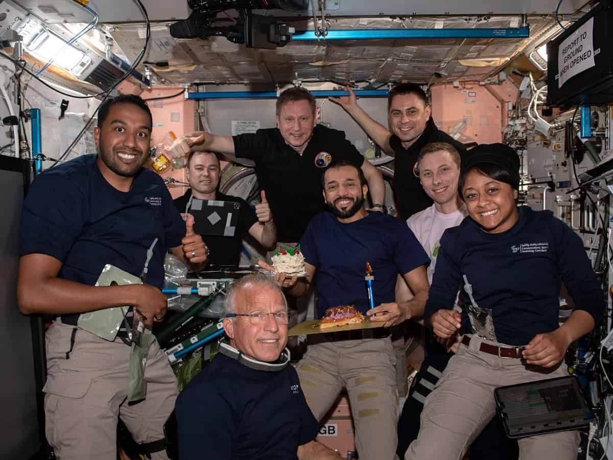 UAE astronaut celebrates 'gravity-defying' birthday at ISS
