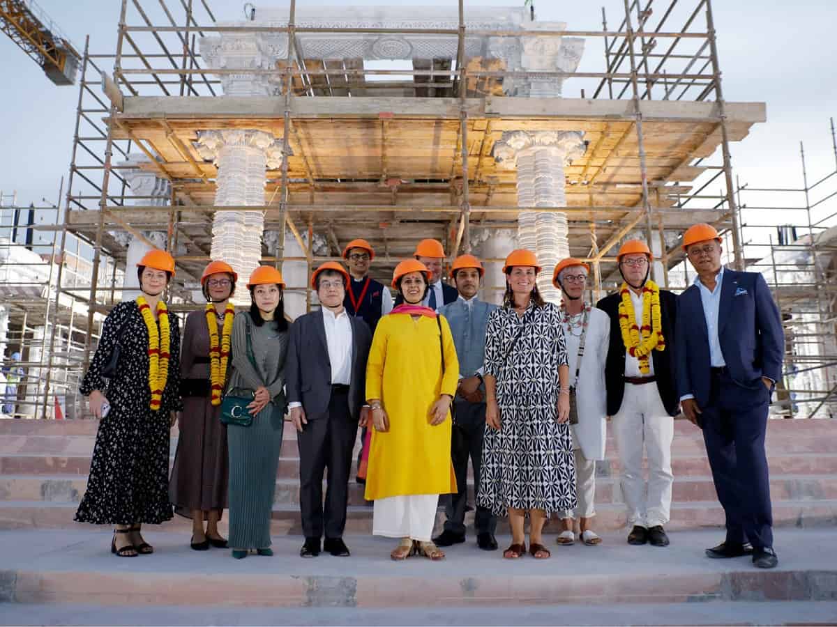 Diplomats of 30 countries visit BAPS Hindu temple site in UAE