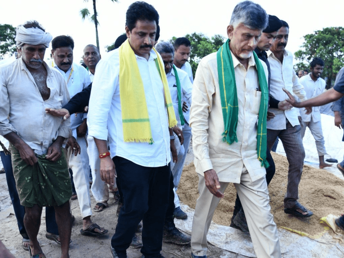 Chandrababu Naidu undertakes padyatra, seeks justice for farmers