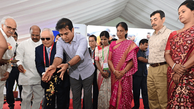 Telangana: Foundation of Foxcon's electronics manufacturing unit laid at Kongara kalan