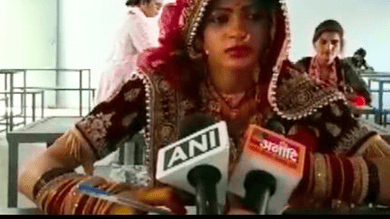 Newlywed in UP appears for exam in wedding attire; video goes viral