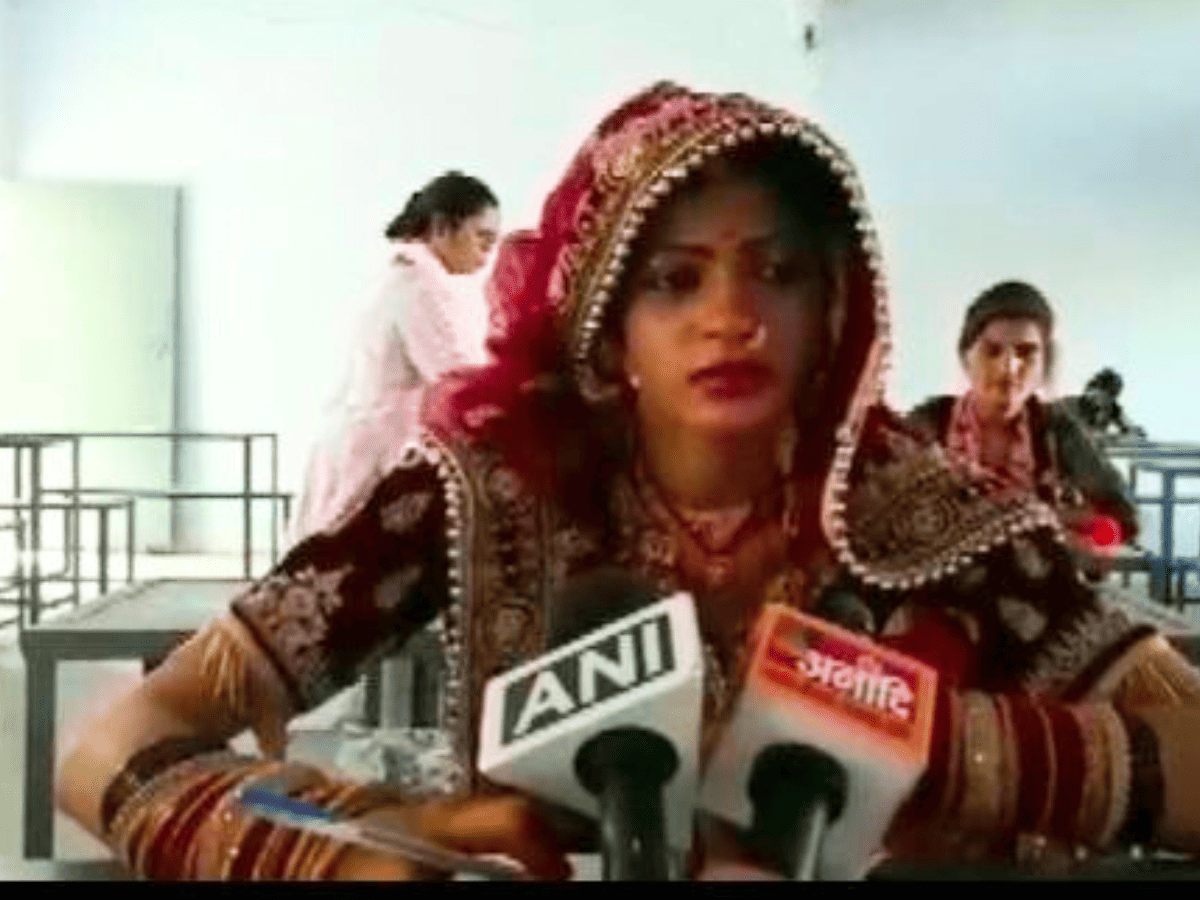 Newlywed in UP appears for exam in wedding attire; video goes viral