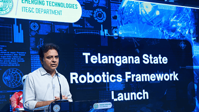 Telangana State Robotics Framework launched by KTR at T-Hub