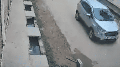 Video: Child run over by car has a miraculous escape