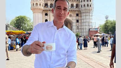 Chai was great: US Ambassador Eric Garcetti at Charminar