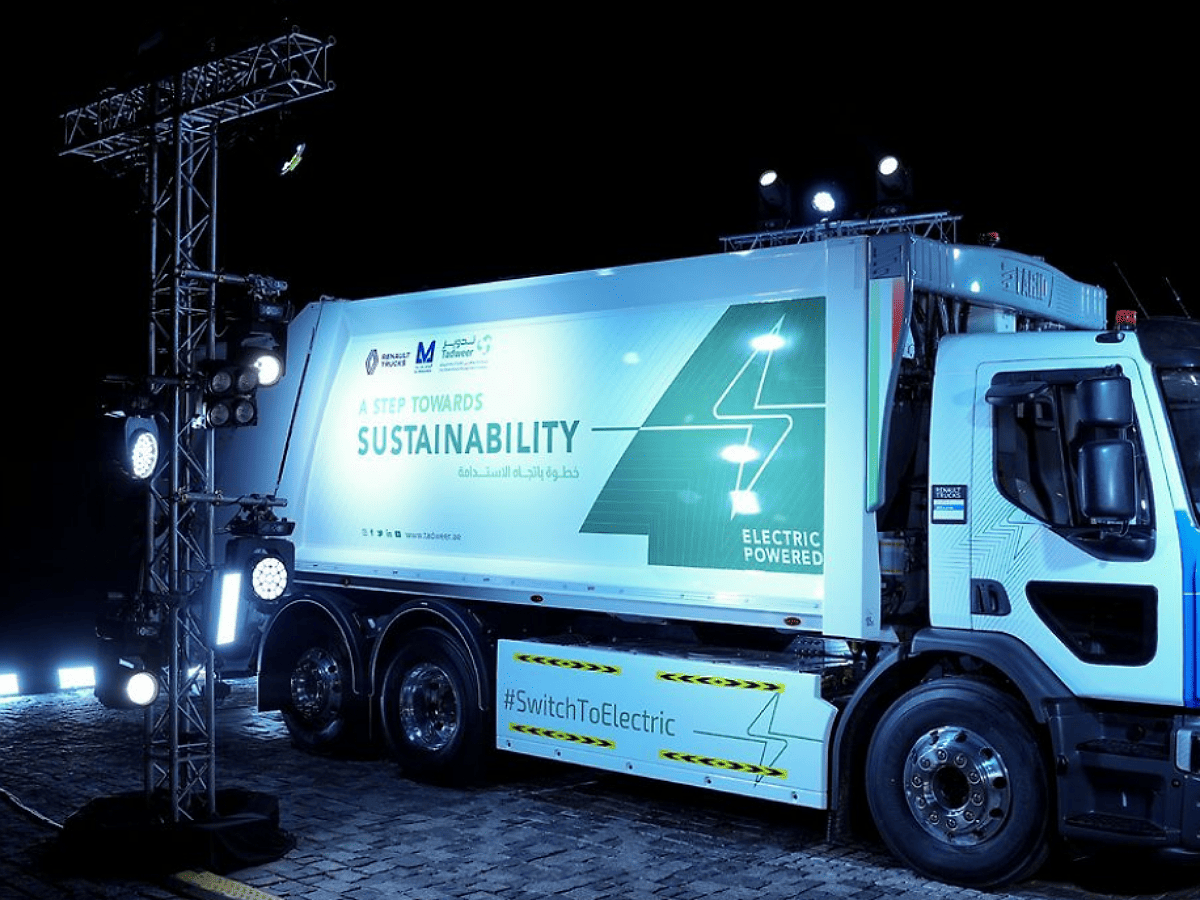 Middle East's first 100% electric waste truck launched in UAE