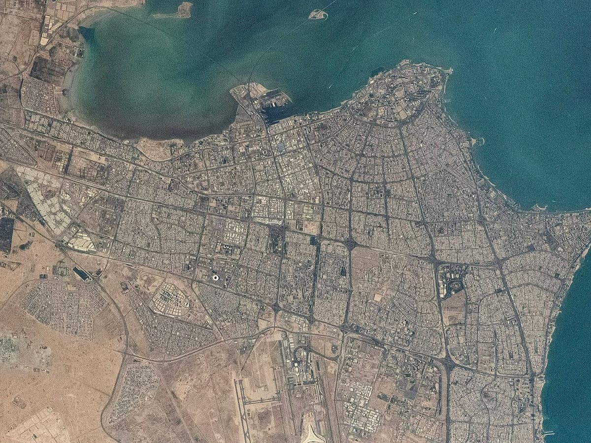 Photo: Kuwait from 400 km above earth