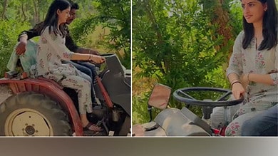 Navya Naveli drives tractor in Gujarat village, rumoured boyfriend Siddhant Chaturvedi reacts