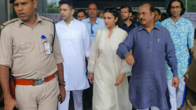 Parineeti and Raghav Chaddha arrive in Jaipur to finalise wedding destination