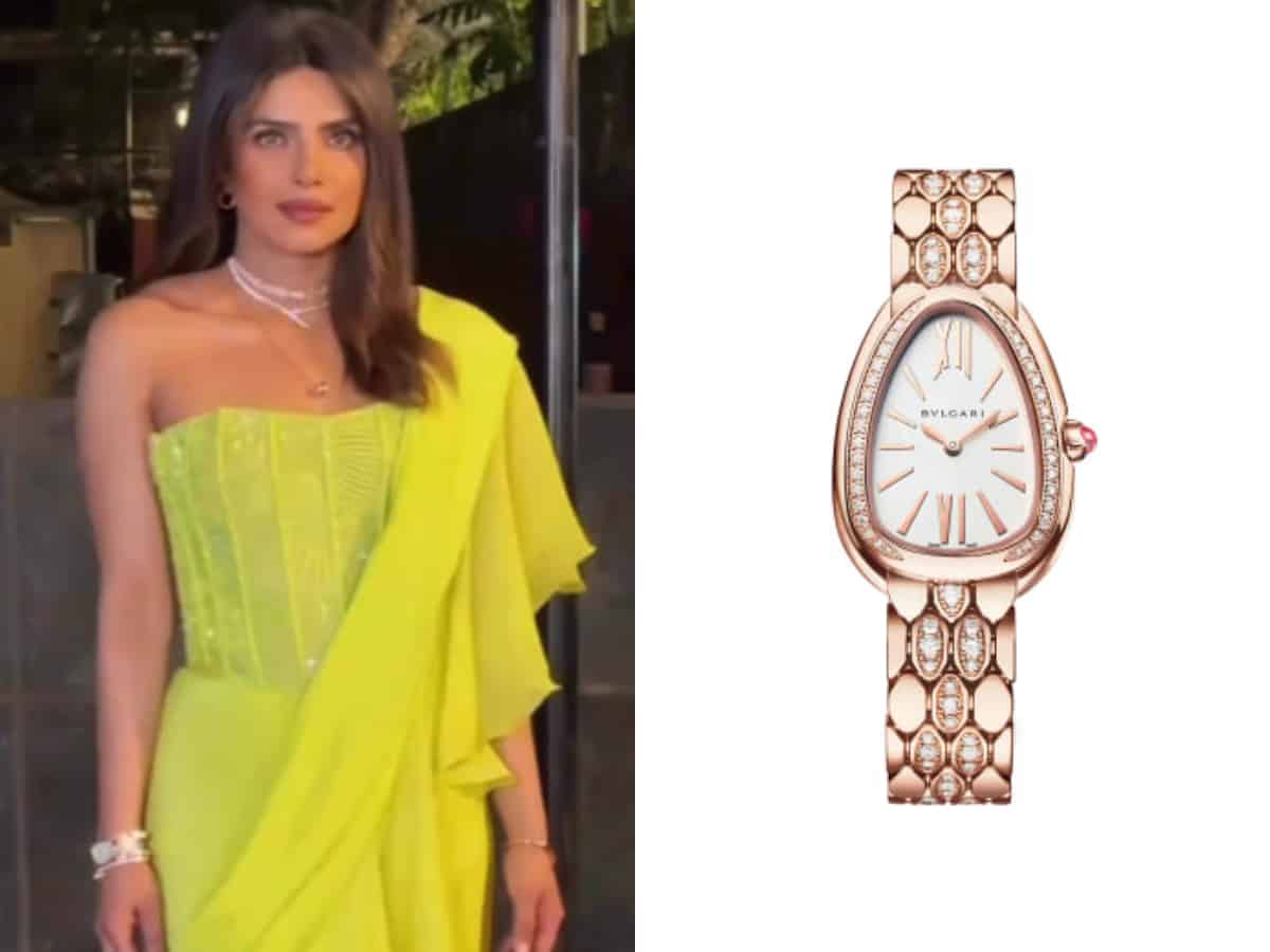 Priyanka Chopra sports diamonds studded Bulgari watch worth Rs…