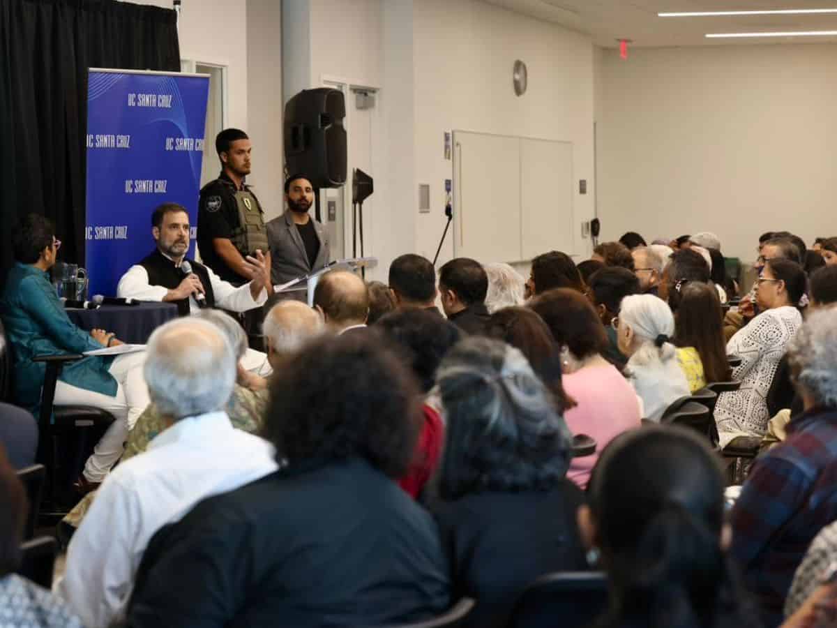 Rahul Gandhi interacts with activists, academics and civil society at University of California