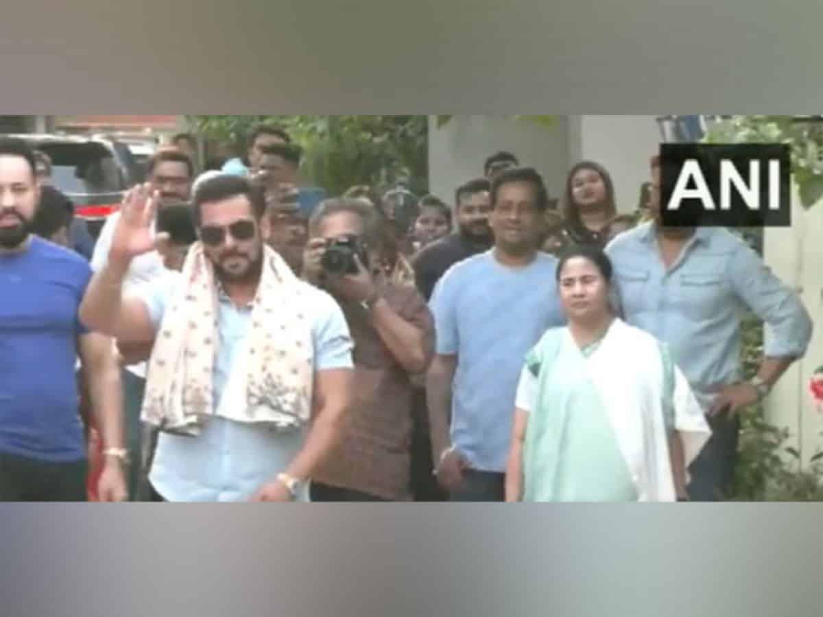 Salman Khan meets CM Mamata Banerjee at her residence