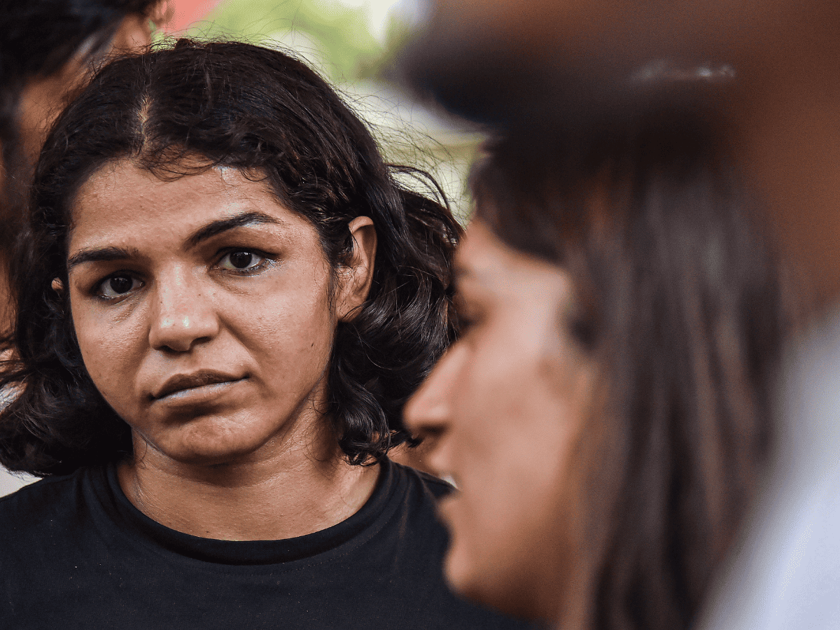 Sakshi Malik during protests against former WFI chief (File photo)