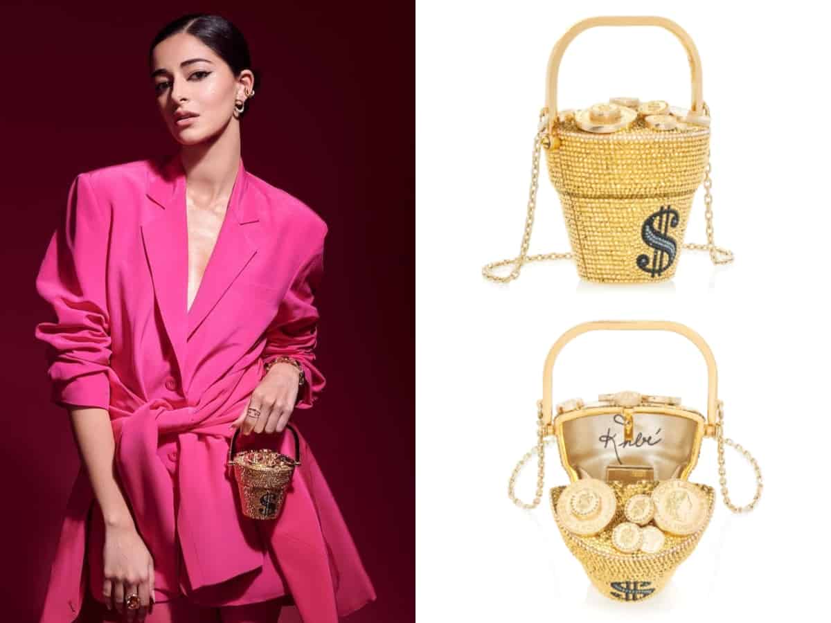 Ananya Panday's 'gold handbag' grabs attention, see price