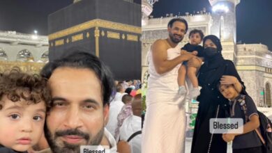 Watch: Irfan Pathan performs Umrah with wife, Safa Baig and kids