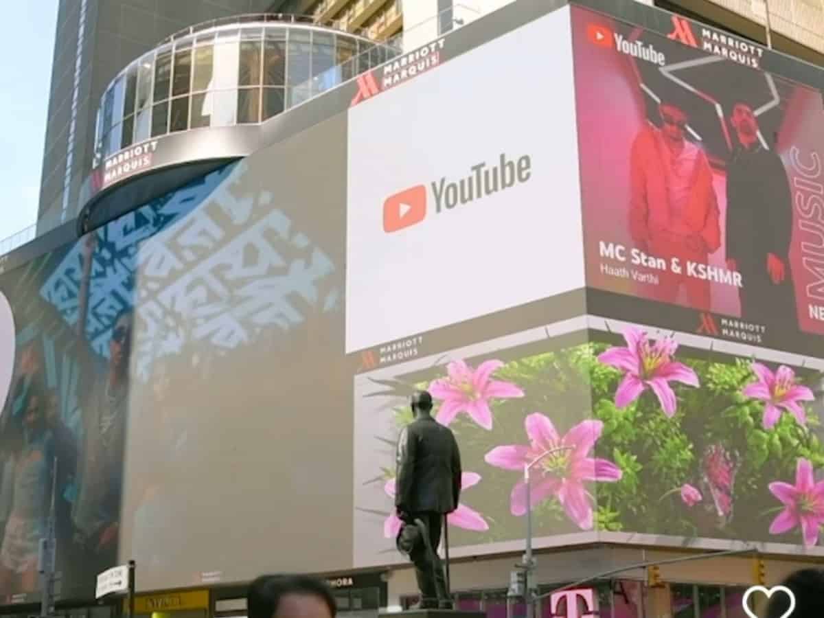 'Dream come true': Rapper MC Stan featured on Times Square