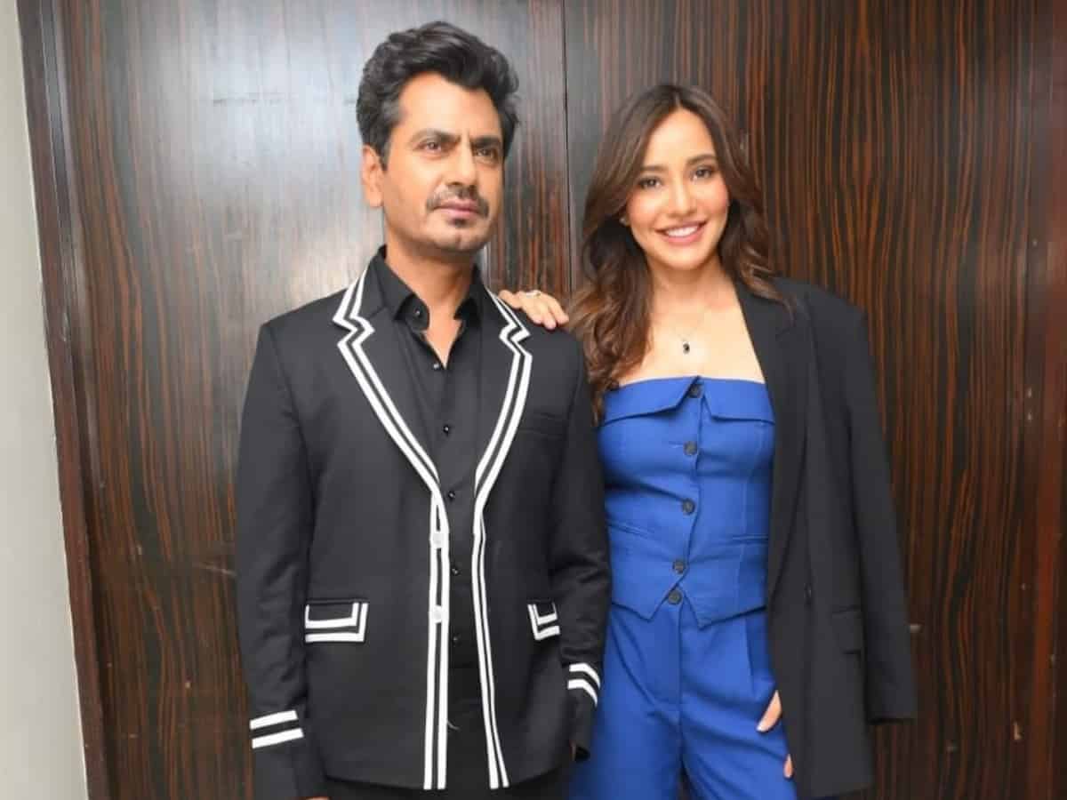 Nawazuddin Siddiqui, Neha Sharma spotted at Prism club, Hyderabad