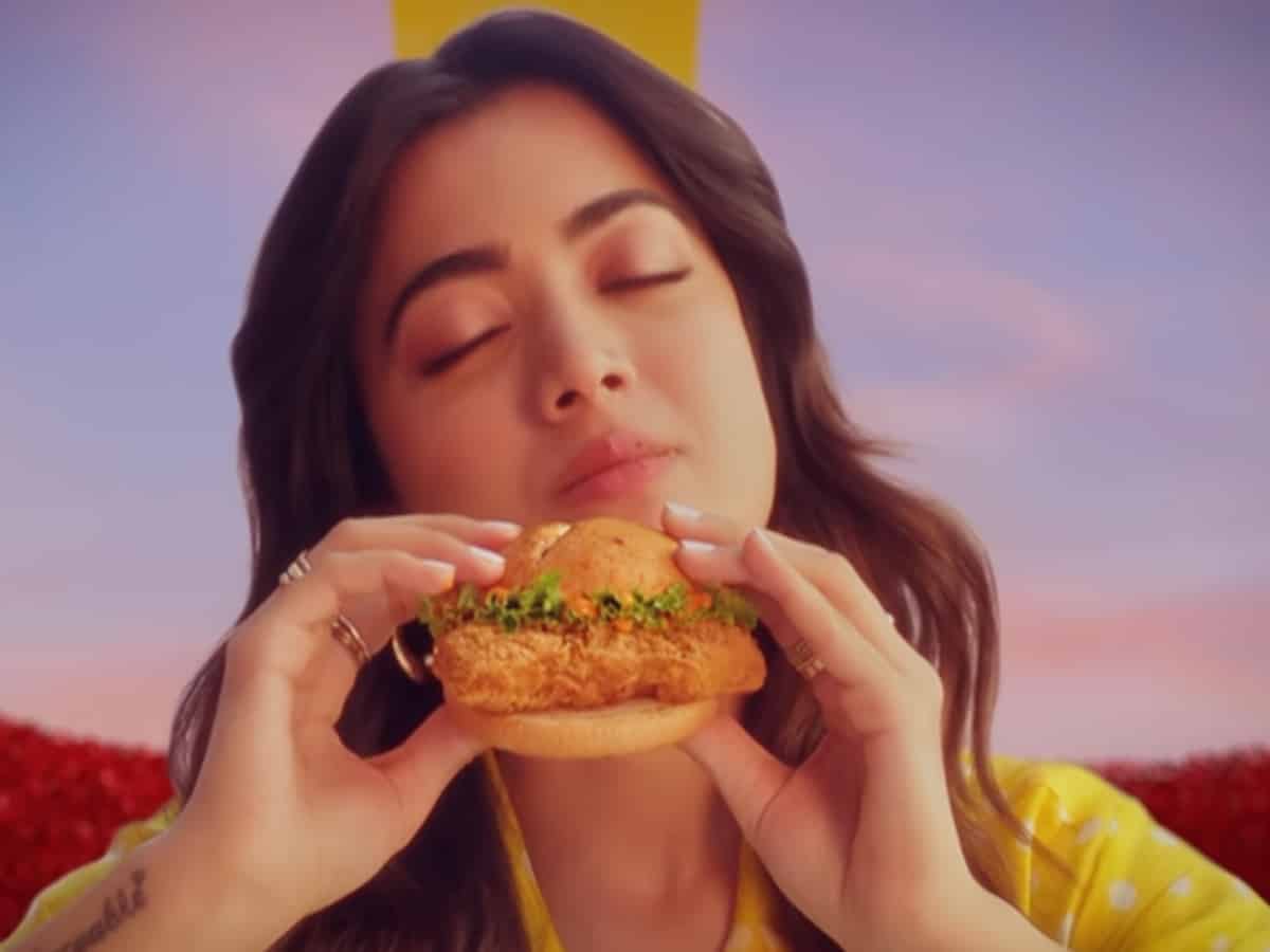 Rashmika Mandanna attacked for promoting McDonald's non-veg burger, why?