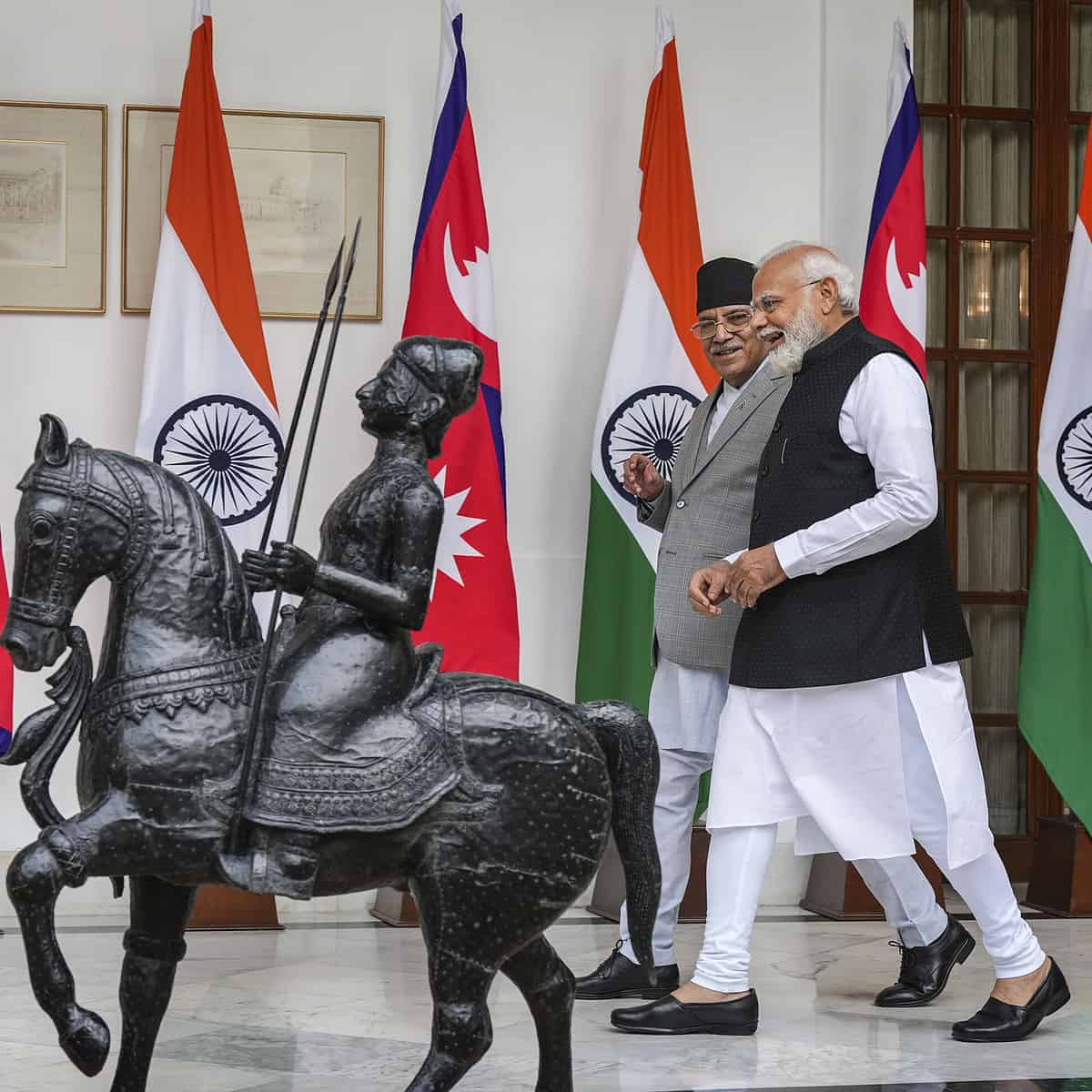 Prime Minister Narendra Modi meets Nepalese PM