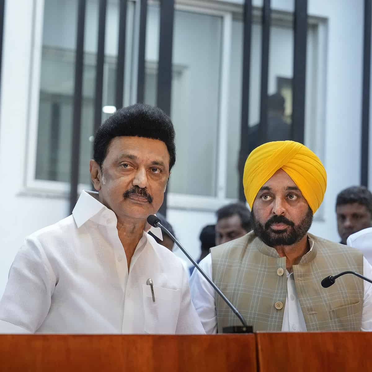 Delhi Chief Minister Arvind Kejriwal meets MK Stalin