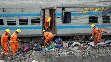 Odisha train accident: Restoration work