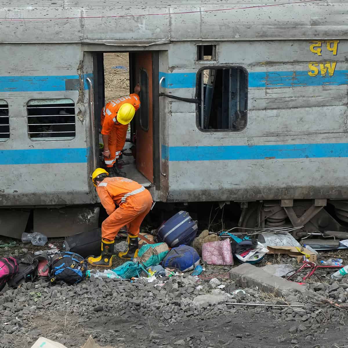 Odisha train accident: Restoration work